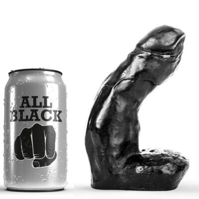 6314 ALL BLACK - DILDO REALÍSTICO 15 CM