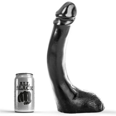 1126 ALL BLACK - DILDO NEGRO 29 CM FISTING