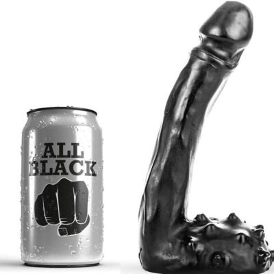 6310 ALL BLACK - DILDO REALÍSTICO 19 CM