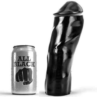 6320 ALL BLACK - DILDO REALÍSTICO 20 CM