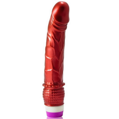 4422 BAILE - VIBRADOR ROJO REALÍSTICO 23 CM
