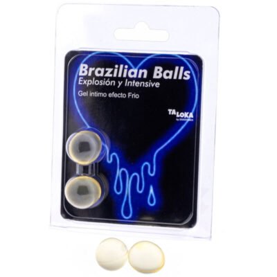 9612 TALOKA - BRAZILIAN BALLS GEL EXCITANTE EFECTO FRIO Y VIBRACIÓN 2 BOLAS