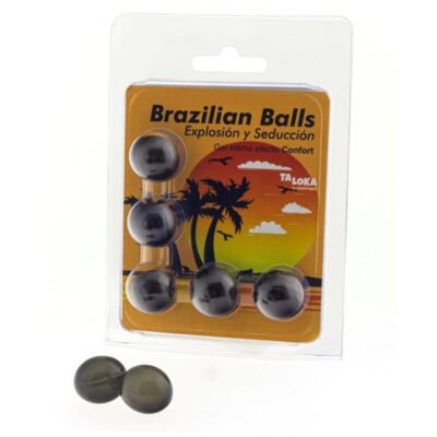 9477 TALOKA - BRAZILIAN BALLS GEL EXCITANTE EFECTO CONFORT 5 BOLAS