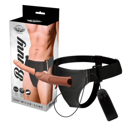 HARNESS ATTRACTION - ARNÉS  HUECO BENNY CON VIBRADOR 15 CM -O- 4.5 CM