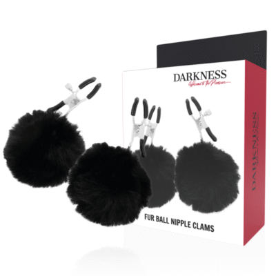11130 DARKNESS - PINZAS PARA PEZONES CON POMPONES 1