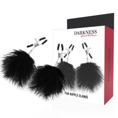 11131 DARKNESS - PINZAS PARA PEZONES CON POMPONES 2