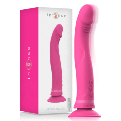 8028 INTENSE - MICHELANGELO DILDO VIBRADOR SILICONA ROSA