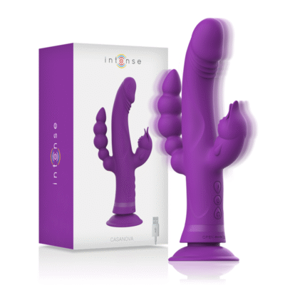 8030 INTENSE - CASANOVA VIBRADOR RABBIT SILICONA TRIPLE MOTOR MORADO