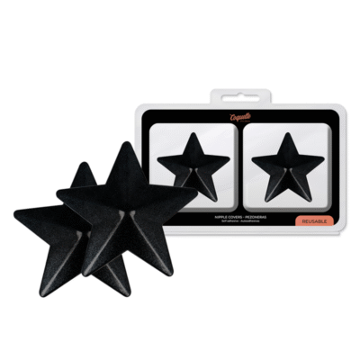 12310 COQUETTE CHIC DESIRE - CUBRE PEZONES METAL ESTRELLAS NEGRAS