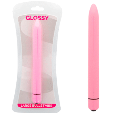 7104 GLOSSY - SLIM VIBRADOR ROSA