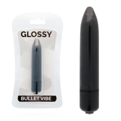 7109 GLOSSY - THIN VIBRADOR NEGRO