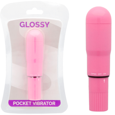 7117 GLOSSY - POCKET VIBRADOR ROSA INTENSO