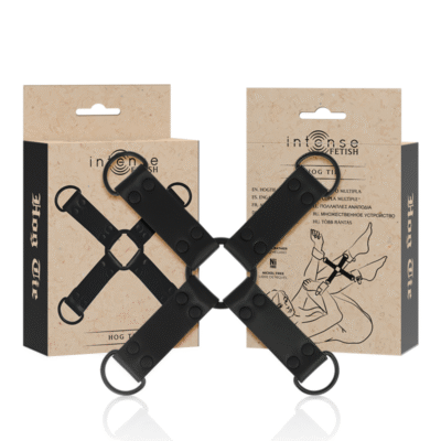 10309 INTENSE - FETISH ENGANCHE MÚLTIPLE PARA MANOS Y PIES DE CUERO VEGANO
