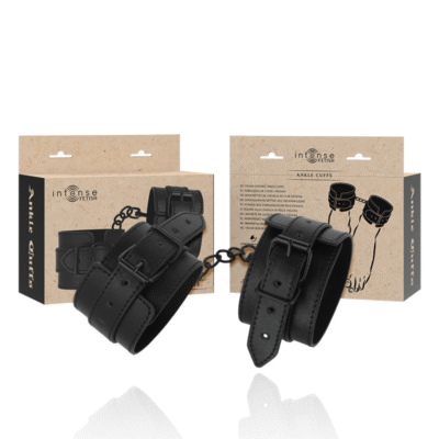 10933 INTENSE - FETISH TOBILLERAS DE CUERO VEGANO