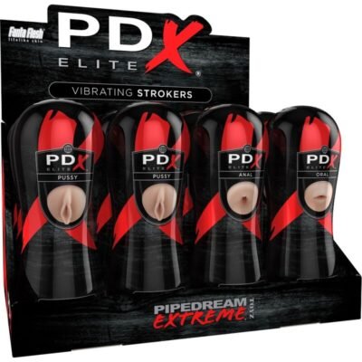5364 PDX ELITE - SET MASTURBADOR STROKER 12 UNIDADES: 6X VAGINA, 3X ANO, 3X BOCA