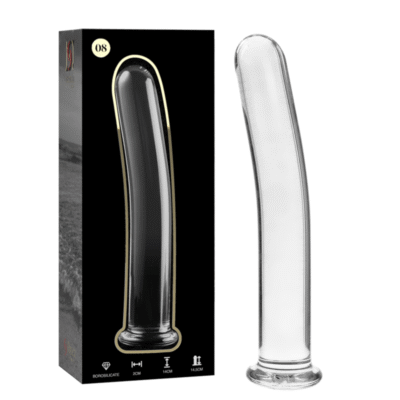 NEBULA SERIES BY IBIZA - MODELO 8 DILDO CRISTAL TRANSPARENTE 14.5 CM -O- 2 CM
