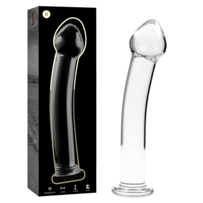 NEBULA SERIES BY IBIZA - MODELO 11 DILDO CRISTAL TRANSPARENTE 16 CM -O- 3 CM
