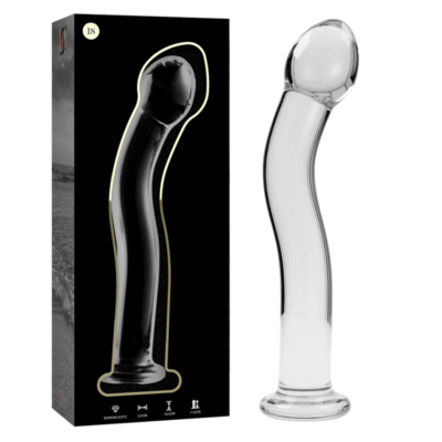 NEBULA SERIES BY IBIZA - MODELO 18 DILDO CRISTAL TRANSPARENTE 18.5 CM -O- 3.5 CM