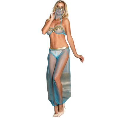 14677 SUBBLIME - SET DE LENCERIA INDIA STYLE AZUL S/M