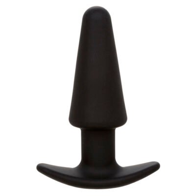 1200 CALEXOTICS - ROCK BOTTOM PLUG ANAL CÓNICO 10 VIBRACIONES SILICONA NEGRO