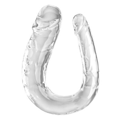 1161 KING COCK - DOUBLE TROUBLE DILDO DOBLE 44 CM TRANSPARENTE