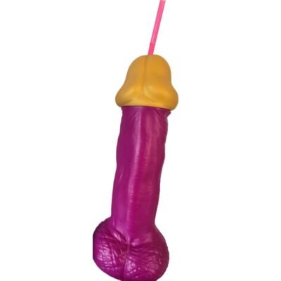 2974 DIABLO PICANTE - VASO PENE PLSTICO FUCSIA