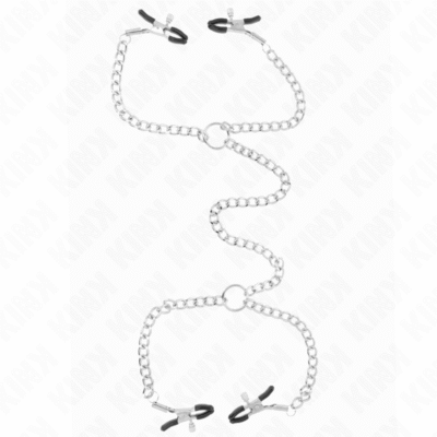 KINK - PINZAS PARA PEZONES DOBLE 32 CM CON CADENAS 14 CM