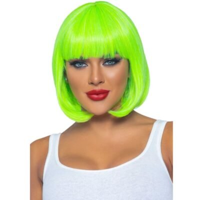 13277 LEG AVENUE - PELUCA BOB FLUORESCENTE VERDE NEON