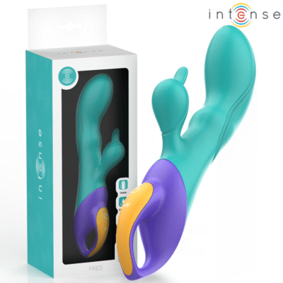 8341 INTENSE - FRED VIBRADOR RECARGABLE RABBIT AZUL