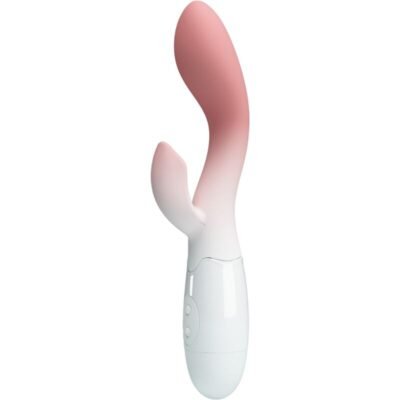 8411 PRETTY LOVE - BRIGHTY VIBRADOR PUNTO G + ESTIMULADOR CLÍTORIS 30 VIBRACIONES ROSA
