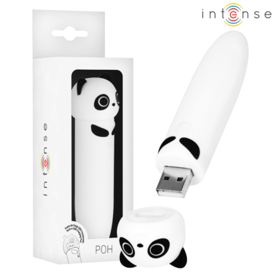 8447 INTENSE - POH BALA VIBRADORA PANDA RECARGABLE USB 10 X 2.2 CM
