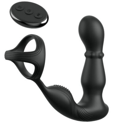 ANAL FANTASY ELITE COLLECTION - ANILLO Y MASAJEADOR ANAL VIBRADOR CON CONTROL REMOTO
