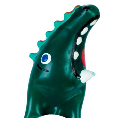 CONDOMERIE - PRESERVATIVO DECORATIVO PINTADO A MANO COCODRILO MODELO XL