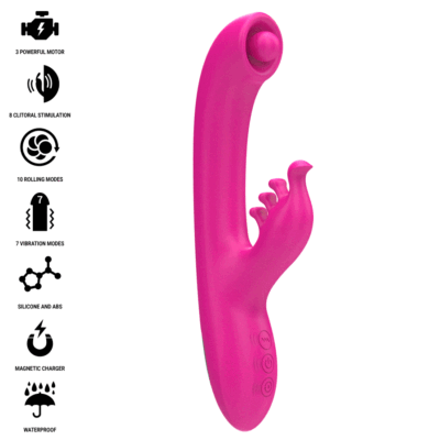8478 INTENSE - CHRISTINA VIBRADOR MULTIFUNCIÓN RABBIT 22.5 CM ROSA