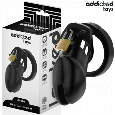 ADDICTED TOYS LOCKED - OBSIDIAN HOLD JAULA PARA PENE TALLA M