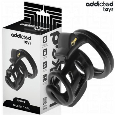 ADDICTED TOYS LOCKED - GILDEN CAGE JAULA PARA PENE DE SILICONA 8,5 CM