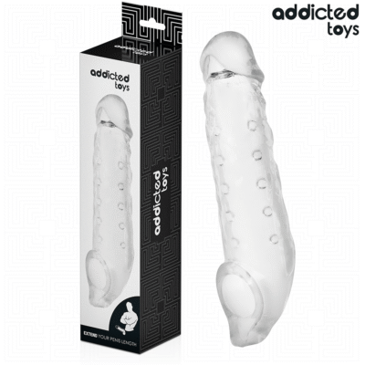 ADDICTED TOYS - FUNDA PARA EL PENE TRANSPARENTE TALLA S 23 CM