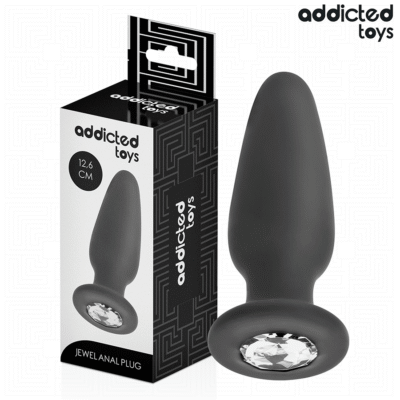 ADDICTED TOYS - PLUG ANAL CON JOYA SILICONA TALLA L 12,6 CM