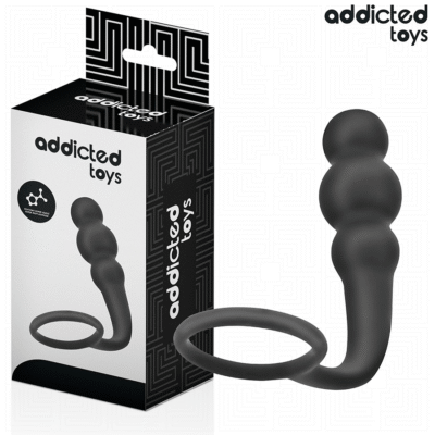 ADDICTED TOYS - PLUG ANAL CON ANILLO SILICONA MODELO 1