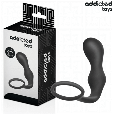 ADDICTED TOYS - PLUG ANAL CON ANILLO SILICONA MODELO 3