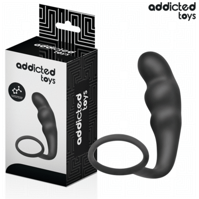 ADDICTED TOYS - PLUG ANAL CON ANILLO SILICONA MODELO 4