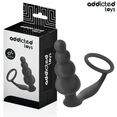 ADDICTED TOYS - PLUG ANAL CON ANILLO SILICONA MODELO 5