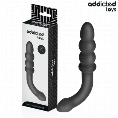 ADDICTED TOYS - MASAJEADOR ANAL DOBLE SILICONA 16,5 CM