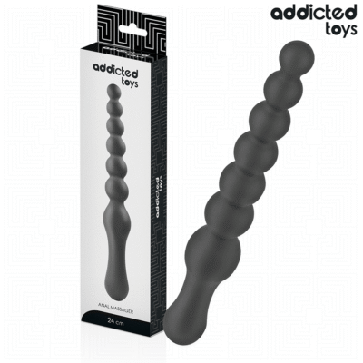 ADDICTED TOYS - MASAJEADOR ANAL DOBLE SILICONA 24 CM