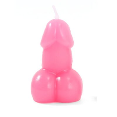 2883 DIABLO PICANTE - VELA CON FORMA DE PENE COLOR FUCSIA