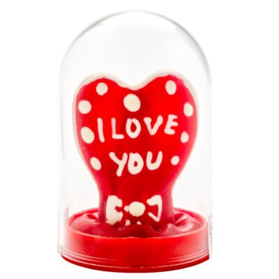 17020 CONDOMERIE - PRESERVATIVO DECORATIVO PINTADO A MANO CORAZÓN - TE AMO MODELO 1