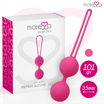 6993 MORESSA - OSIAN TWO ENTRENAMIENTO SUELO PELVICO 101gr PREMIUM SILICONA ROSA