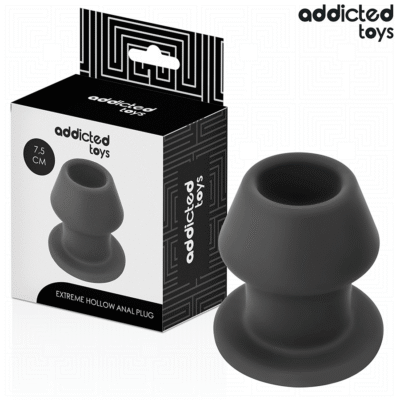 ADDICTED TOYS - PLUG ANAL HUECO EXTREM SILICONA TALLA S 7,5 CM