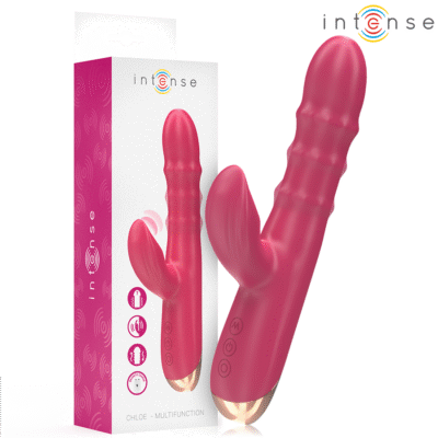 INTENSE - CHLOE VIBRADOR MULTIFUNCIÓN 3 EN 1 ROJO
