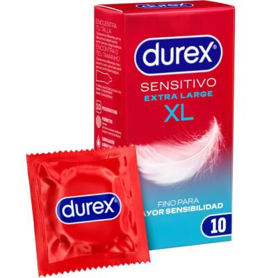 DUREX - PRESERVATIVOS SENSITIVO XL 10 UNIDADES